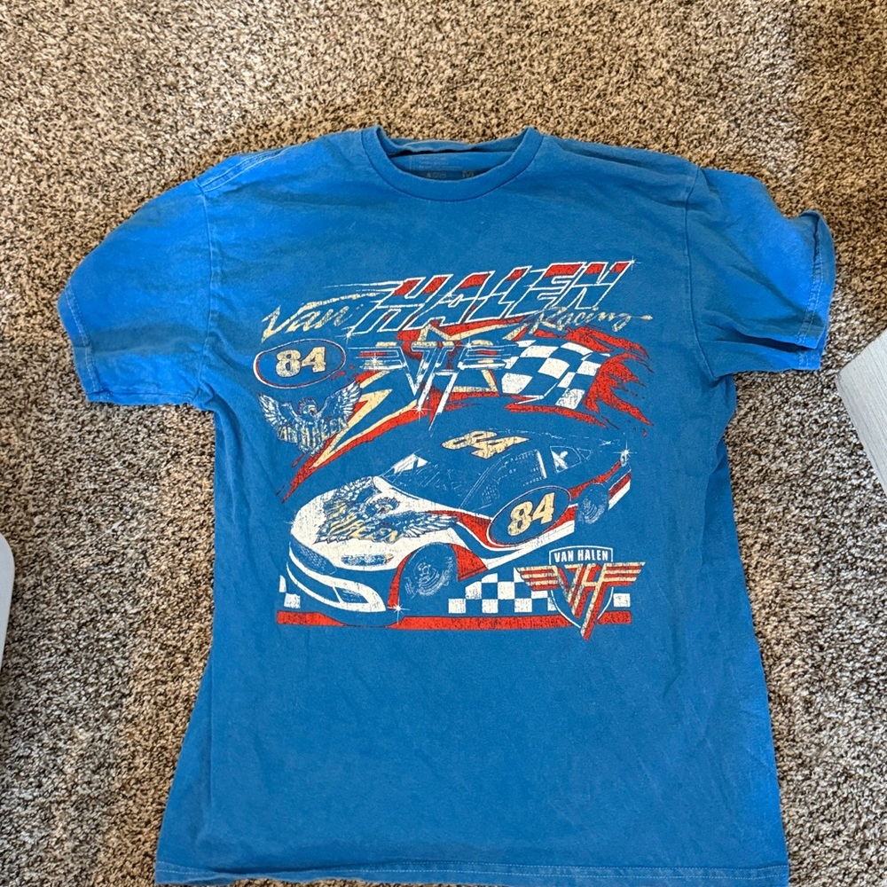 Van Halen Racing #84 Blue Graphic T-Shirt
